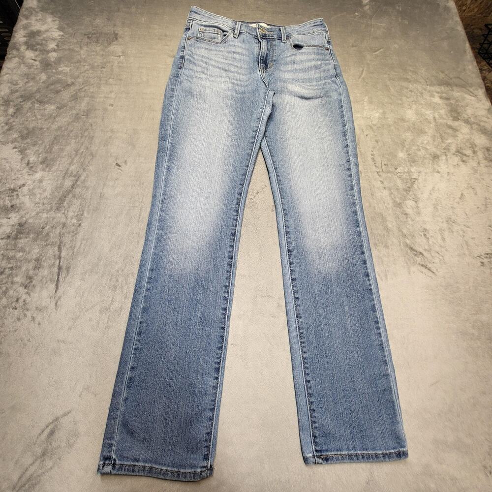 Levi Strauss Signature Jeans Womens 2M Blue Mid Rise Skinny Stretch Denim